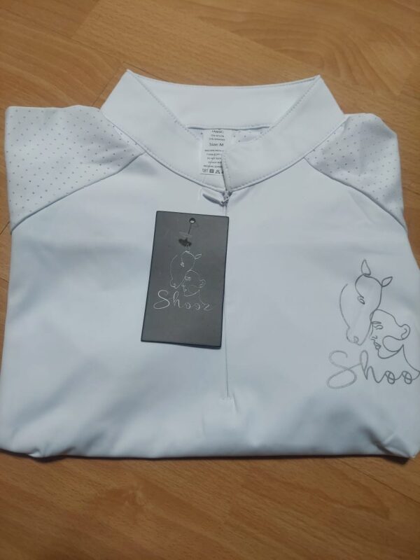 Short Sleeve 1/4 Zip Mesh Details - Image 5