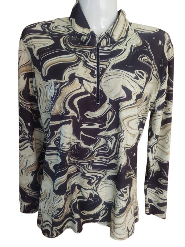 Black / Gold Swirl - Long Sleeve
