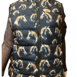 Shooz Longer Length Printed Gillet Ladies