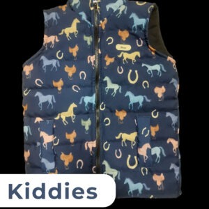 Shooz Longer Length Printed Gillet Kiddies